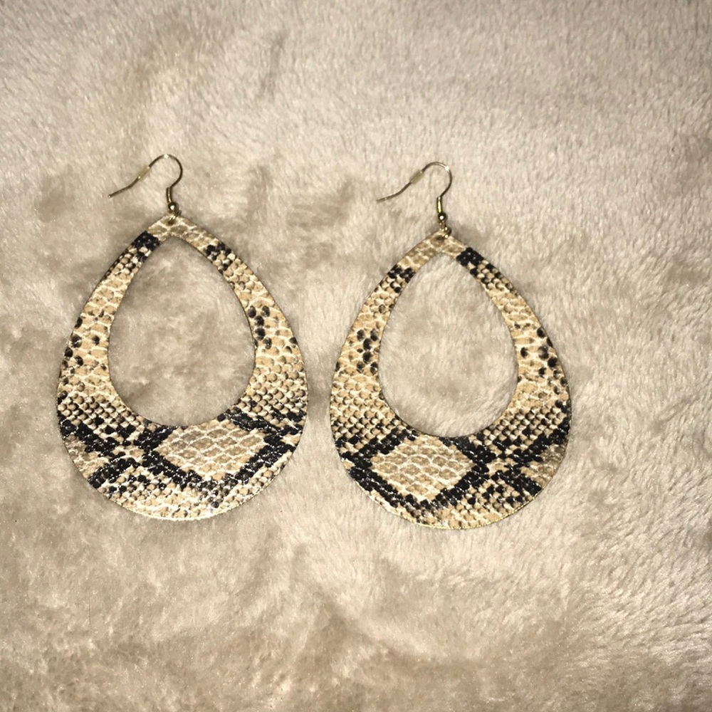 Snakeskin earrings